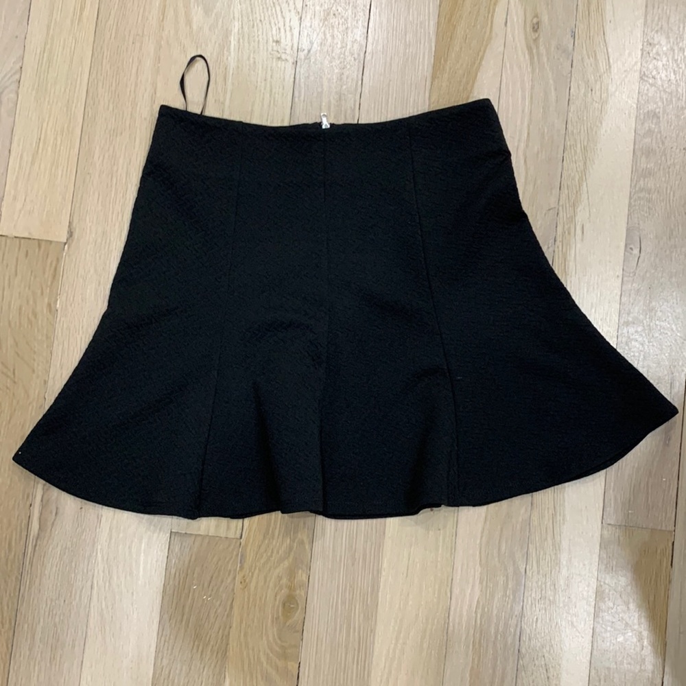 Renuar black mini skirt, size small